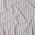 White & Brown Striped Pure Linen Printed Fabric – 150 cm Wide-D21992