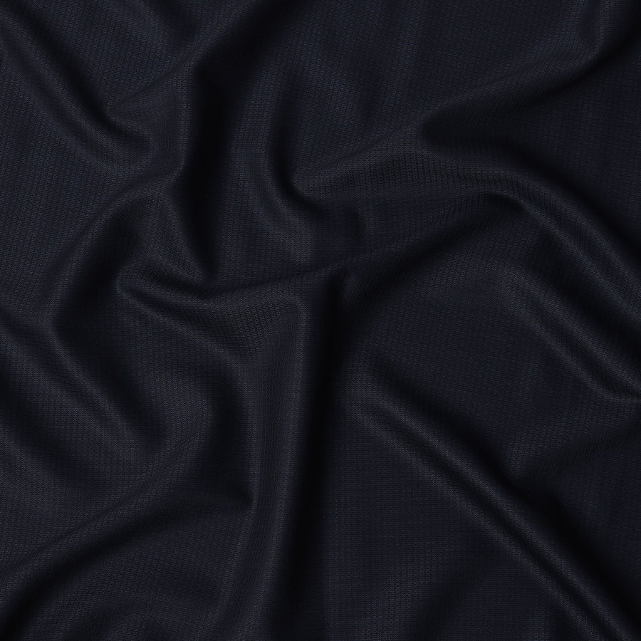 Midnight Blue Scabal Premium Merino Extra fine Wool Suiting Fabric – 3.75 Mtrs, Width 150 Cms, United Kingdom-D22013