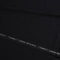 Deep Black Scabal Premium Super 100's English All Wool Suiting Fabric – 3.65 Mtrs, Width 150 Cms, United Kingdom-D22014