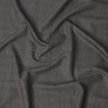 Browinish Grey Check Scabal Premium Super 100's English All Wool Suiting Fabric – 3.50 Mtrs, Width 150 Cms, United Kingdom-D22015
