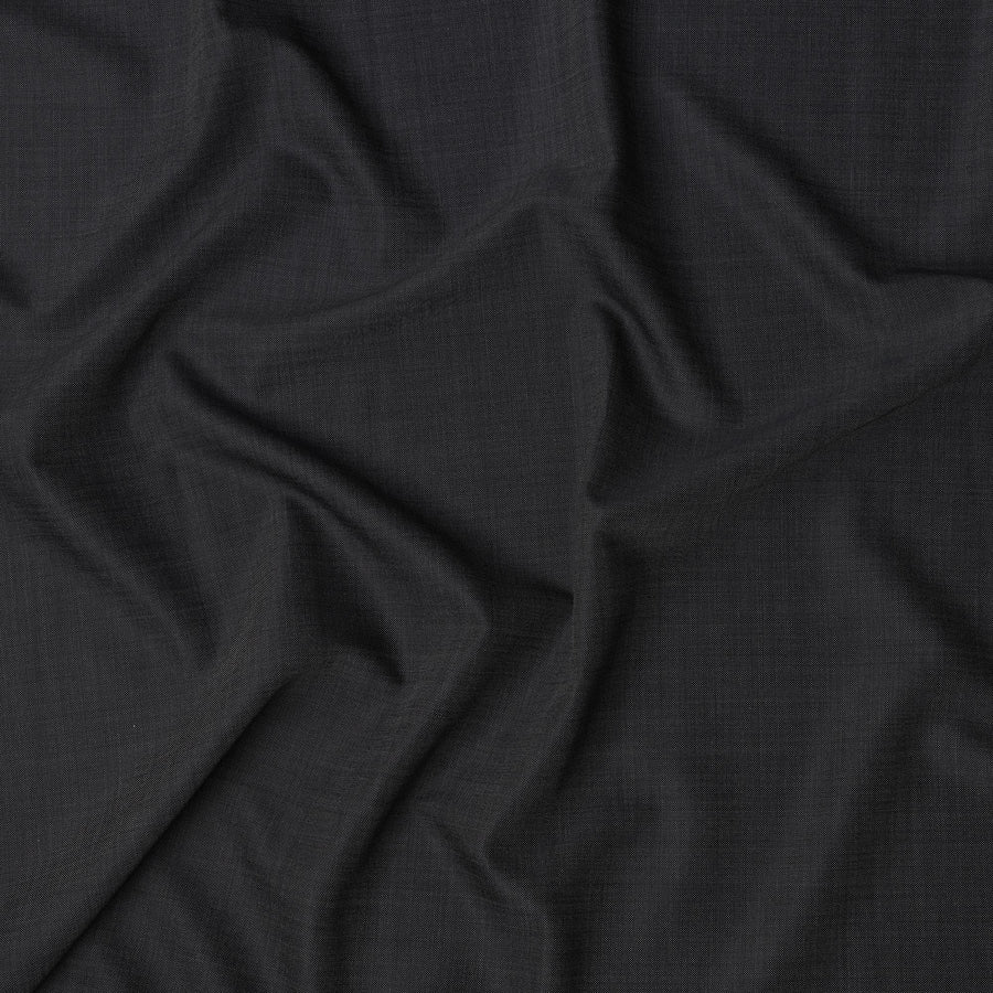 Graphite Grey Scabal Premium Super 100's English All Wool Suiting Fabric – 3.65 Mtrs, Width 150 Cms, United Kingdom-D22016