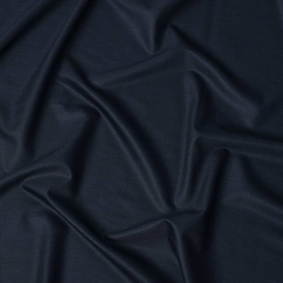 قماش لورو بيانا الفاخر من الصوف الإيطالي الفاخر، أزرق بترولي، مقاس 150 سم، مقاس 3.5 متر، عرض 150 سم، إيطاليا - D22017