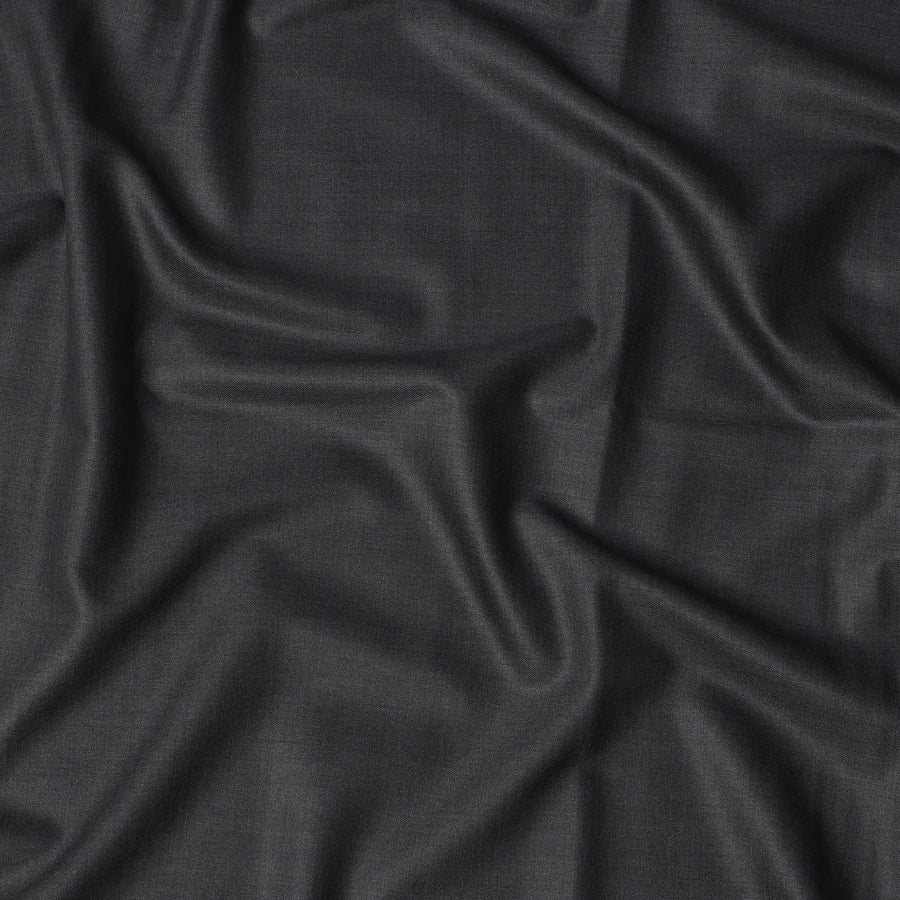 Charcoal Grey Loro Piana Premium Super 150's Italian All Wool Suiting Fabric – 3.65 Mtrs, Width 150 Cms, Italy-D22021