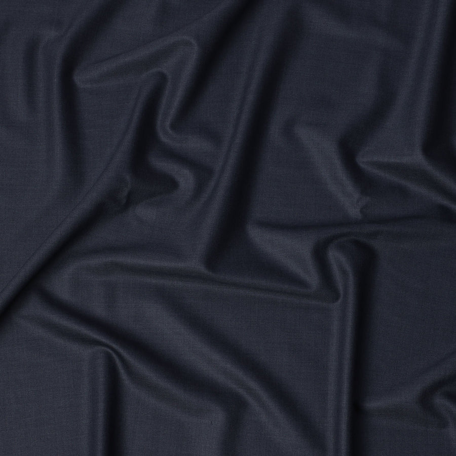 قماش لورو بيانا الفاخر الإيطالي الفاخر من الصوف بالكامل، لون أزرق نيلي، مقاس 150 سم، مقاس 3.65 متر، عرض 150 سم، إيطاليا - D22022