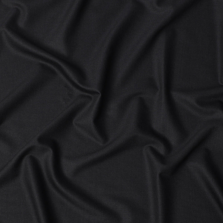 قماش لورو بيانا الفاخر، رمادي فحمي كلاسيكي، مصنوع بالكامل من الصوف الإيطالي، مقاس 150 سم، بطول 3.65 متر، وعرض 150 سم، إيطاليا - D22024