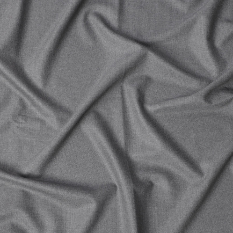 قماش لورو بيانا الفاخر الإيطالي الفاخر سوبر 150، رمادي فاتح، مصنوع من الصوف بالكامل، مقاس 3.65 متر، عرض 150 سم، إيطاليا - D22025