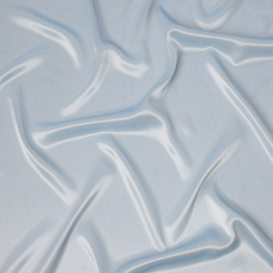 Ice Blue Plain Pure Premium French Silk Lamé Fabric – Width 110 Cms, France-D22043