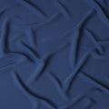 Deep Blue Plain Synthetic Stretchable Crepe Fabric – 140 cm Wide – Made in Indonesia-D22110