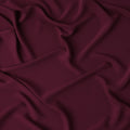 Wine Red Plain Synthetic Stretchable Crepe Fabric – 140 cm Wide – Made in Indonesia-D22118