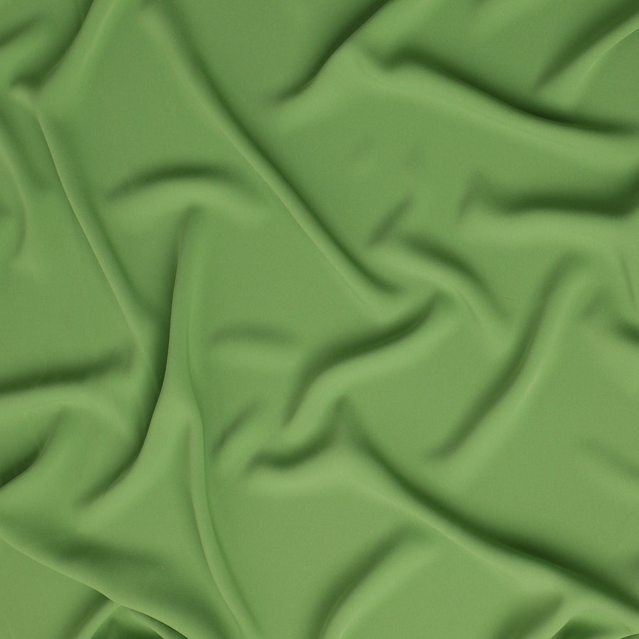 قماش كريب صناعي مطاطي سادة بلون أخضر كيلي - عرض 140 سم - صنع في إندونيسيا - D22131