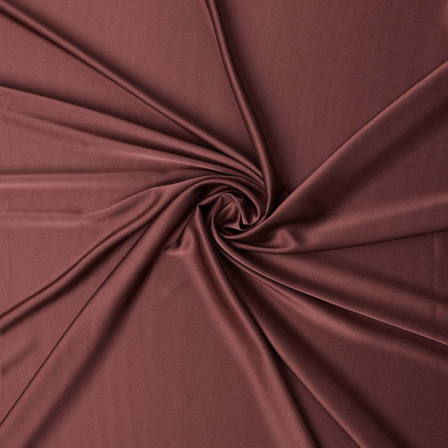 Copper Brown Synthetic Crepe Satin Fabric – Smooth & Lustrous – 140cm Wide – Made in Japan-D22166