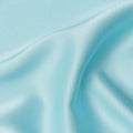 Sky Blue Synthetic Crepe Satin Fabric – Smooth & Lustrous – 140cm Wide – Made in Japan-D22182
