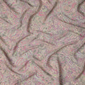 Grey Multicolor Paisley Viscose Digital Printed Fabric – 110 cm, Made in India-D22248
