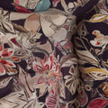 قماش فيسكوز زهري غامق متعدد الألوان مطبوع رقميًا - 110 سم، صنع في الهند - D22249
