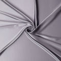 قماش ساتان حريري خالص رمادي سادة - 110 سم - D22265
