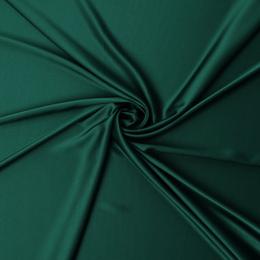 قماش ساتان حريري خالص سادة بلون أخضر زجاجي - 110 سم - D22270
