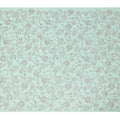 Mint Green Floral Embroidery Cotton Voile Fabric, All-Over Grey Thread Work Detailing, 110 Cms Width, Made in India-D22592