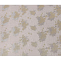 Beige Floral Metallic Lurex Design Silk Chiffon Fabric, 110 Cms Width, Made in South Korea-D22632
