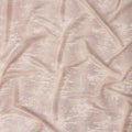 قماش شيفون حريري بتصميم خطي لامع لامع بلون وردي باهت، عرض 110 سم، صنع في كوريا الجنوبية - D22640