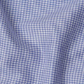 Light Blue and White Micro Houndstooth Cotton Blend Shirting Fabric, Width 140 Cms, Made in Japan-D22779