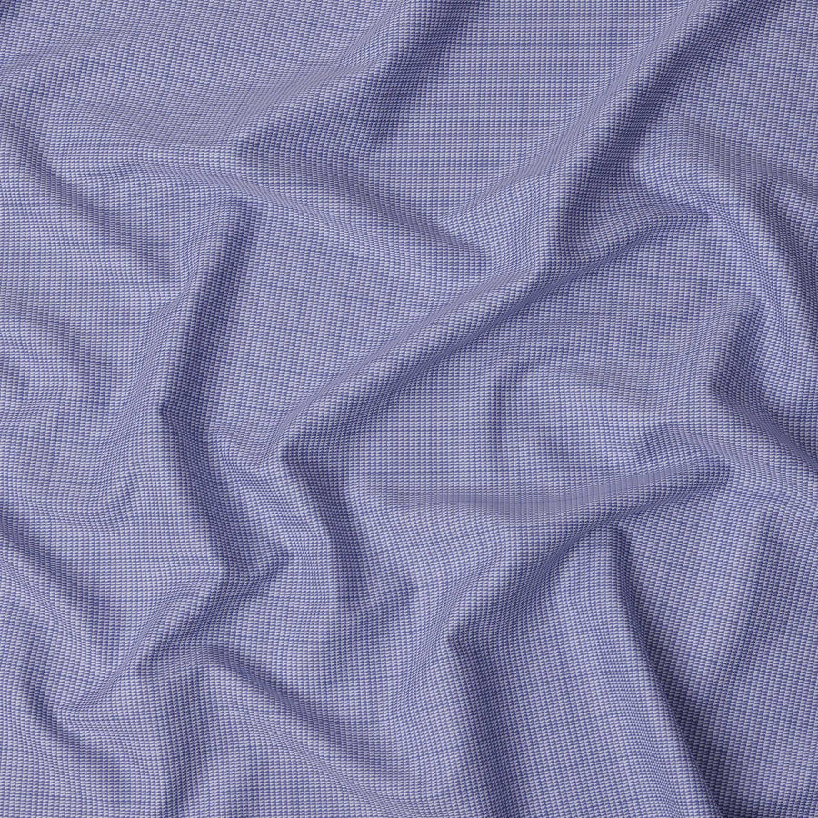 قماش قمصان قطني منسوج مربع صغير باللونين الأزرق والأبيض، عرض 140 سم، صنع في اليابان - D22784