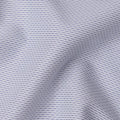 قماش قميص من مزيج القطن، أبيض مع خطوط زرقاء دقيقة، عرض 140 سم، صنع في اليابان - D22789