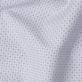 قماش قميص من مزيج القطن باللون الأبيض مع شبكة هندسية زرقاء داكنة، عرض 140 سم، صنع في اليابان - D22790