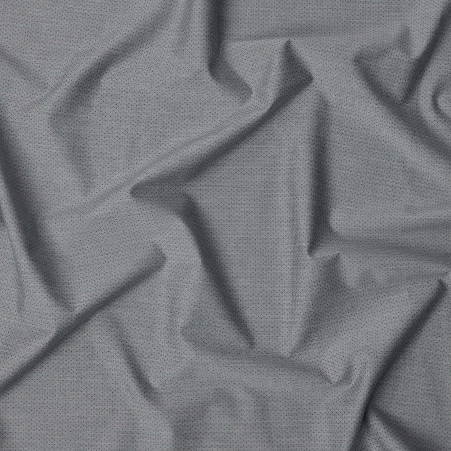 قماش قمصان من مزيج القطن بتصميم دوبي باللون الرمادي مع سهم أسود، عرض 140 سم، صنع في اليابان - D22793