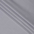 Grey and White Horizontal Stripe Cotton Blend Shirting Fabric, Width 140 Cms, Made in Japan-D22795