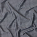 Grey with Black and Red Fine Grid Check Cotton Blend Shirting Fabric, Width 140 Cms, Made in Japan-D22797