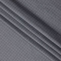 Grey with Black and Red Fine Grid Check Cotton Blend Shirting Fabric, Width 140 Cms, Made in Japan-D22797