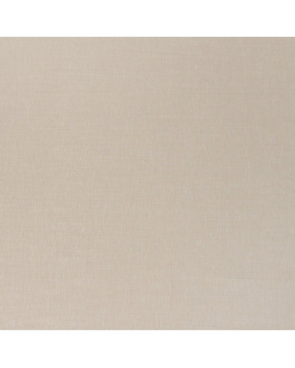 قماش كتان خالص سادة بلون بيج، بدون طباعة أو تصميم، عرض 150 سم، صنع في الهند - D22894