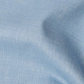 Sky Blue Plain Pure Linen Fabric, No Print or Design, 150 cm Width, Made in India-D22897