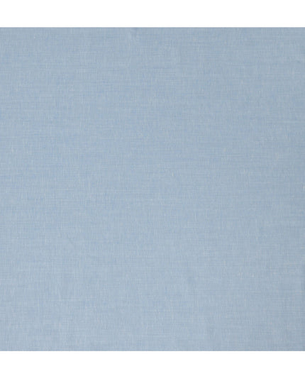 Sky Blue Plain Pure Linen Fabric, No Print or Design, 150 cm Width, Made in India-D22897