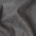 Charcoal Grey Plain Pure Linen Fabric, No Print or Design, 150 cm Width, Made in India-D22898