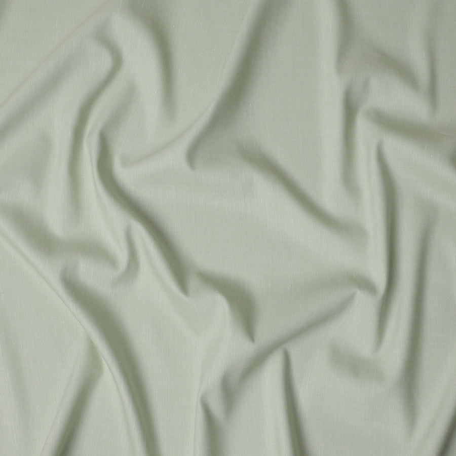 قماش كتان نقي سادة بلون أخضر فستقي، بدون طباعة أو تصميم، عرض 150 سم، صنع في الهند - D22899