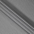 قماش قميص قطني سويسري 100% مطبوع عليه خطوط عمودية رمادية فحمية، عرض 150 سم، صنع في سويسرا - D22905