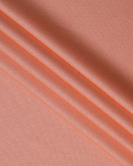 Peach Micro Dobby Textured 100% Swiss Cotton Shirting Fabric, 150 cm Width, Made in Switzerland-D22906