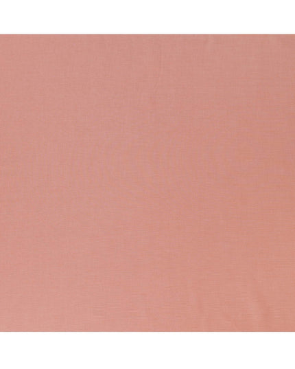 Peach Micro Dobby Textured 100% Swiss Cotton Shirting Fabric, 150 cm Width, Made in Switzerland-D22906
