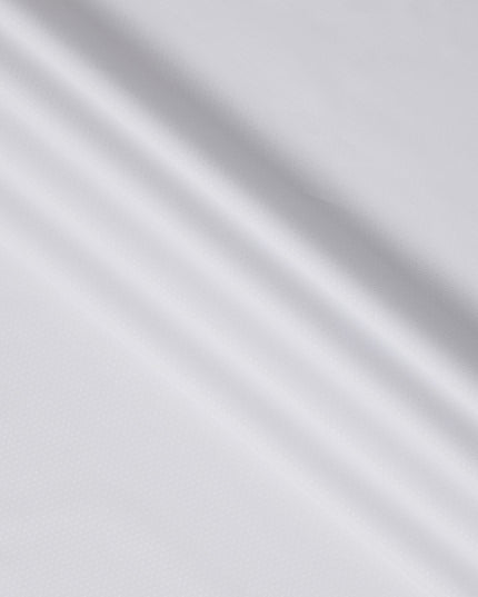 White Diamond Dobby Weave 100% Swiss Cotton Shirting Fabric, 150 cm Width, Made in Switzerland-D22907