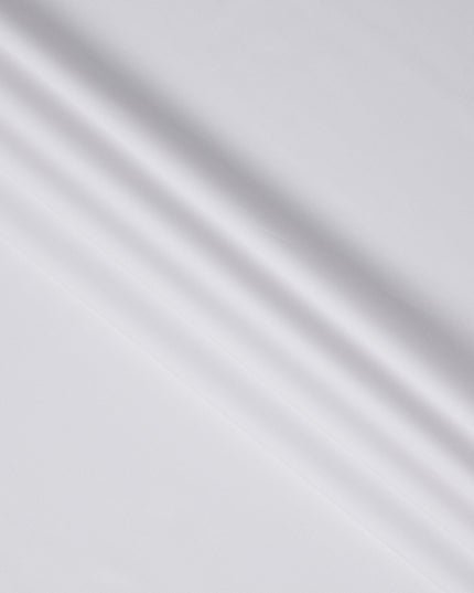 قماش قميص أبيض سادة منسوج من القطن السويسري بنسبة 100%، عرض 150 سم، صنع في سويسرا - D22909