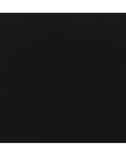 Jet Black Solid Plain Weave 100% Swiss Cotton Shirting Fabric, 150 cm Width, Made in Switzerland-D22910