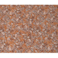 Rust Orange Vintage Floral Digital Print Viscose Fabric, 110 cm Width, Made in India-D22918