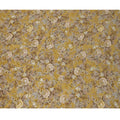 قماش فيسكوز بطباعة رقمية زهرية عتيقة باللون الأصفر الخردلي، عرض 110 سم، صنع في الهند - D22919