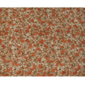 Burnt Orange Artistic Floral Digital Print Viscose Fabric, 110 cm Width, Made in India-D22923