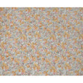 قماش فيسكوز بطبعة رقمية زهرية بلون الخوخ والخردل والوردي، عرض 110 سم، صنع في الهند - D22927