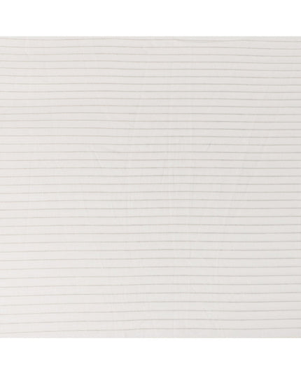 Off White Wavy Stripe Pure Thick Linen Yarn Dyed Fabric, 150 Cms Width, Made in India-D23089 Regal Fabrics