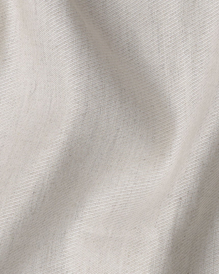 Natural Beige Solid Pure Thick Linen Yarn Dyed Fabric, 150 Cms Width, Made in India-D23090