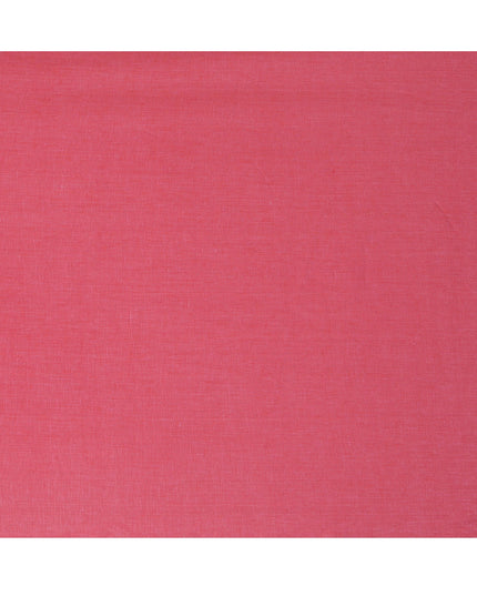 Deep Rose Pink Solid Pure Linen 60 Lea Quality Fabric, 150 Cms Width, Made in India-D23091