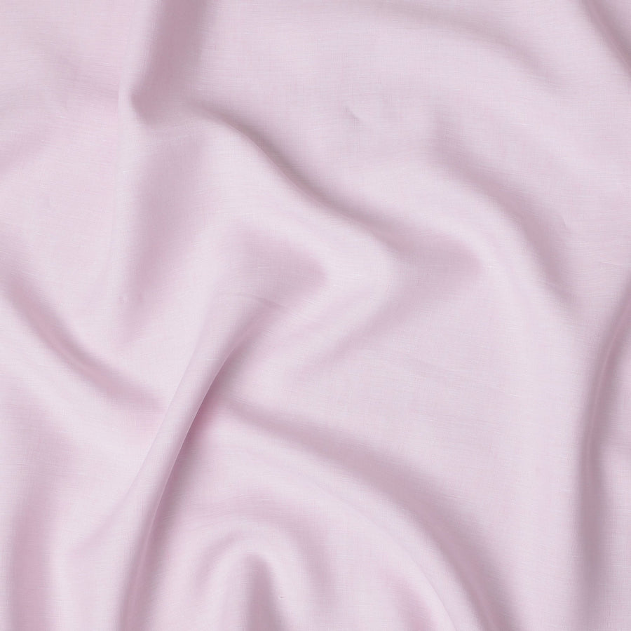 Baby Pink Solid Pure Linen 60 Lea Quality Fabric, 150 Cms Width, Made in India-D23094